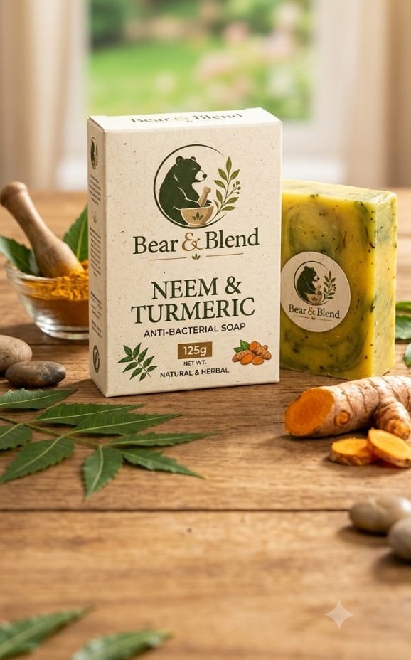 Neem & Turmeric Anti - Bacterial Soap - 125g