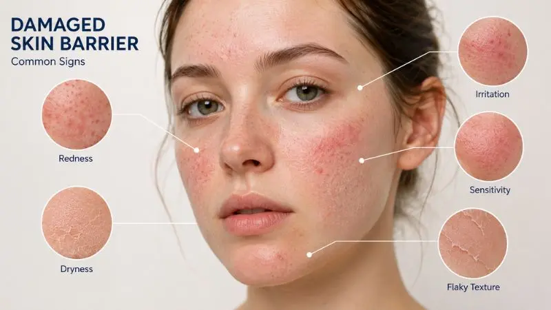 Damaged Skin Barrier: Symptoms, Indian Weather Triggers & Step-by-Step Repair Guide