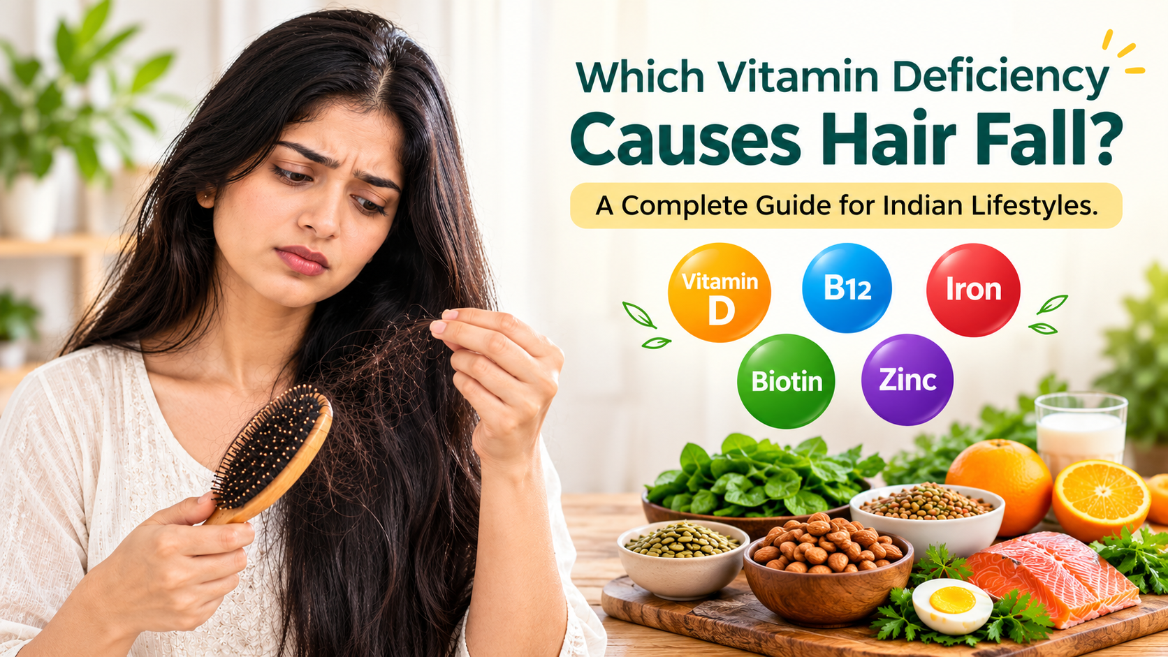Which Vitamin Deficiency Causes Hair Fall? A Complete Guide for Indian Lifestyles