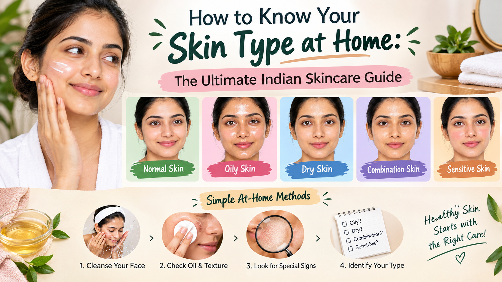 How to Know Your Skin Type at Home: The Ultimate Indian Skincare Guide